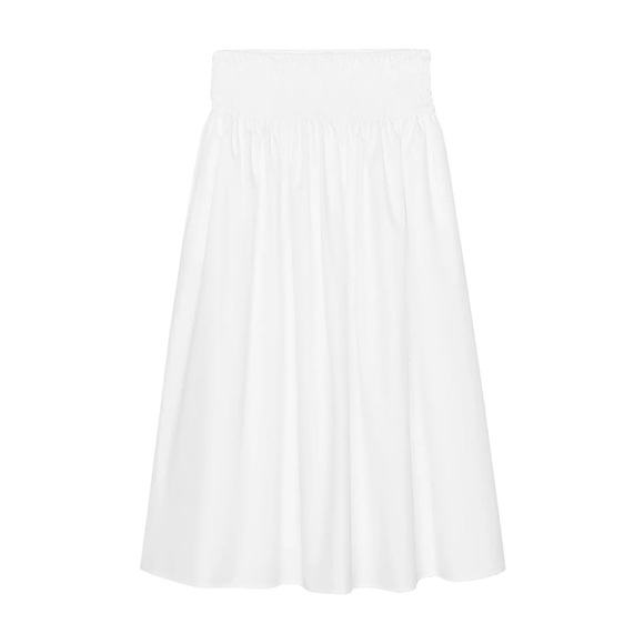 Zara Dresses & Skirts - Zara White Smocked Waist Maxi Skirt